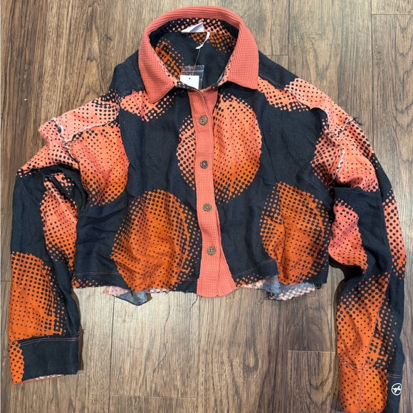 Urban Outfitters - put from under- ‎ Cropped Button Down - Size M - NWT - Picture 1 of 5